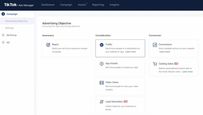 Tạo chiến dịch TikTok Ads