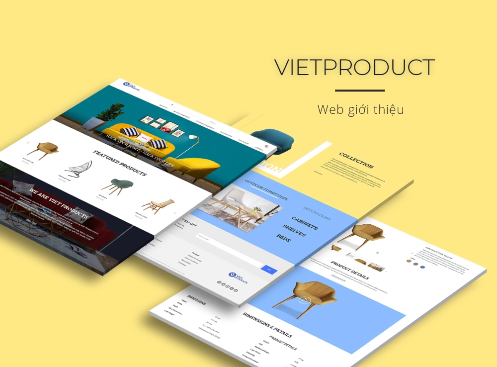 Website bán hàng nội thất Viet Product