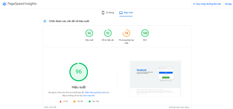 Kiểm tra Tốc Độ Website bằng Google PageSpeed Insights