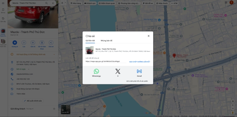 Cách lấy mã nhúng Google Maps