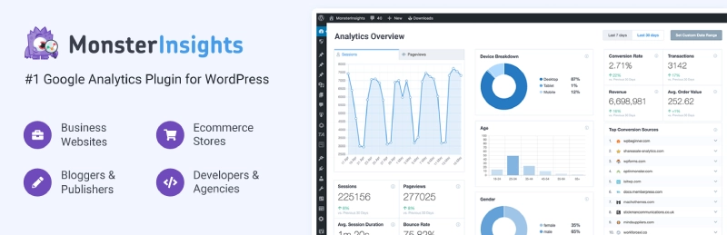 Plugin MonsterInsights trong WordPress