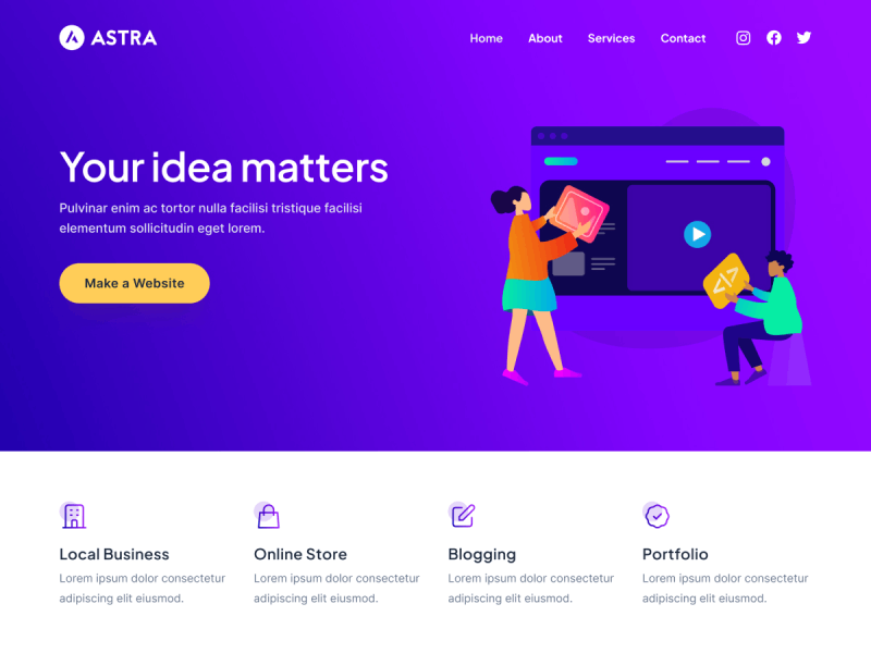 Theme Astra WordPress