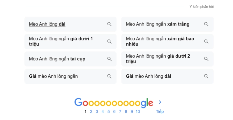 Sử dụng Google Search Related To để tìm từ khóa liên quan