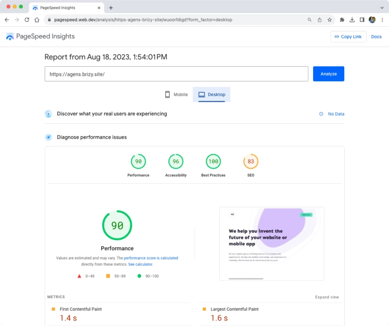 Google Pagespeed Insights Là Gì?