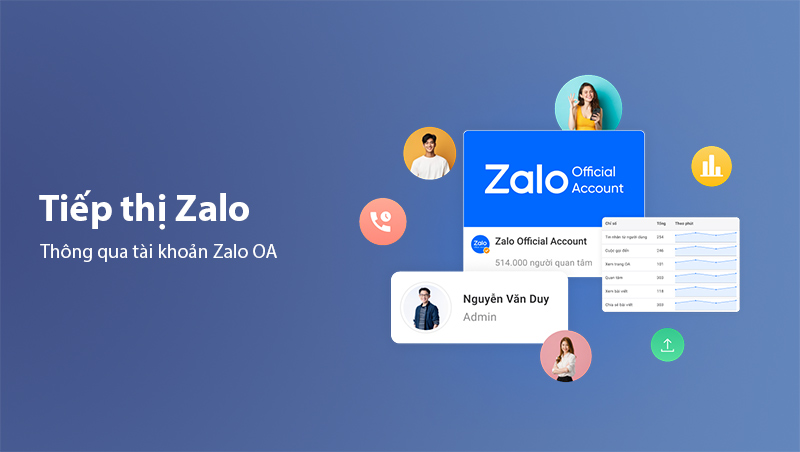 Tiếp Thị Zalo thông qua tài khoản Zalo OA