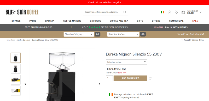 Blue Star Coffee sử dụng plugin WooCommerce của Wordpress